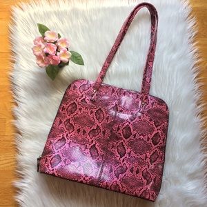 Vintage Buxton Pink Laptop Work Bag